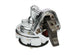 Silver Chrome Mechanical Fuel Pump, Small Block Chevy, Angle 2