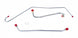 1969 Nova Fuel Line Pump To Carburetor Line, 350/255-300hp, w/ Return, Choose Original Material or Stainless Steel