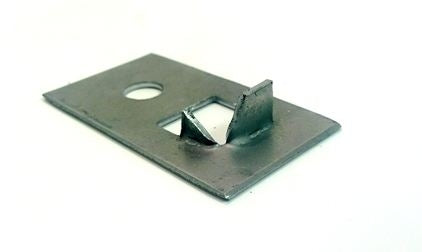 1968 - 1972 Nova Rear Frame Rail Fuel Gas Line Retainer Support Bracket, Straight, Angle 2