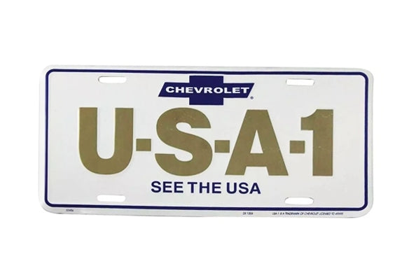 CHEVROLET USA-1 SEE THE USA License Plate