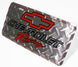 License Plate, Chevrolet Racing with Red Bow Tie Logo and Diamond Plating, Angle 3