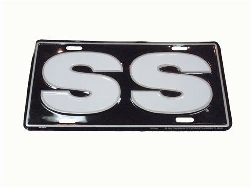 License Plate, SS Black and White