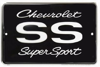 Chevy SS Super Sport Parking Metal Tin Sign