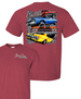 1968 - 1972 Chevelle T-shirt, Chevelle By Chevrolet Logo with Four Chevelle Collage