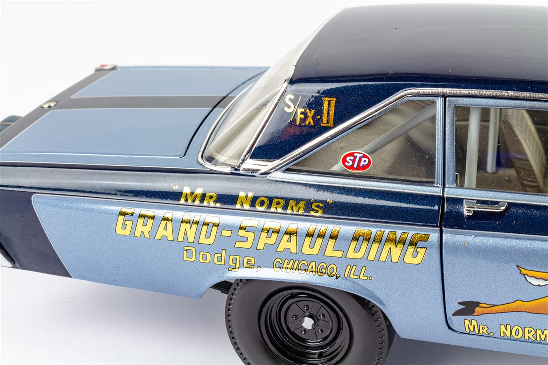 Mr. Norm's 1965 Dodge Coronet Hemi Fuel Injected AWB, Issue #16 Die-Cast Metal 1:18 Limited Edition Supercar, Angle 12