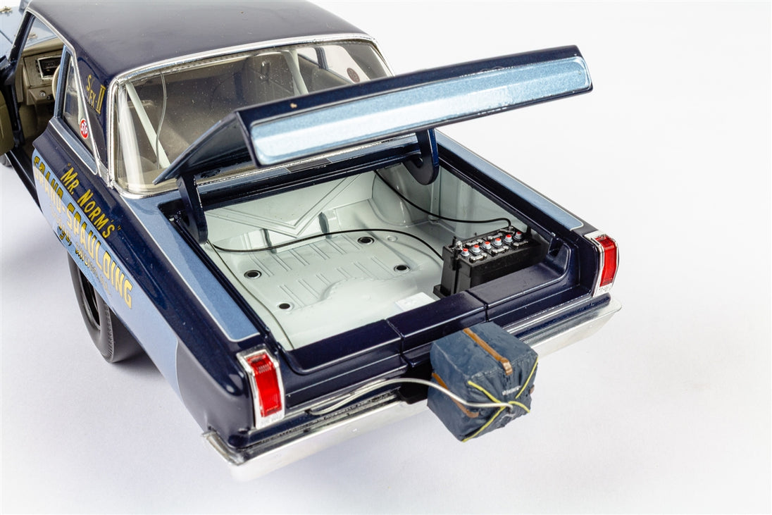 Mr. Norm's 1965 Dodge Coronet Hemi Fuel Injected AWB, Issue #16 Die-Cast Metal 1:18 Limited Edition Supercar, Angle 14