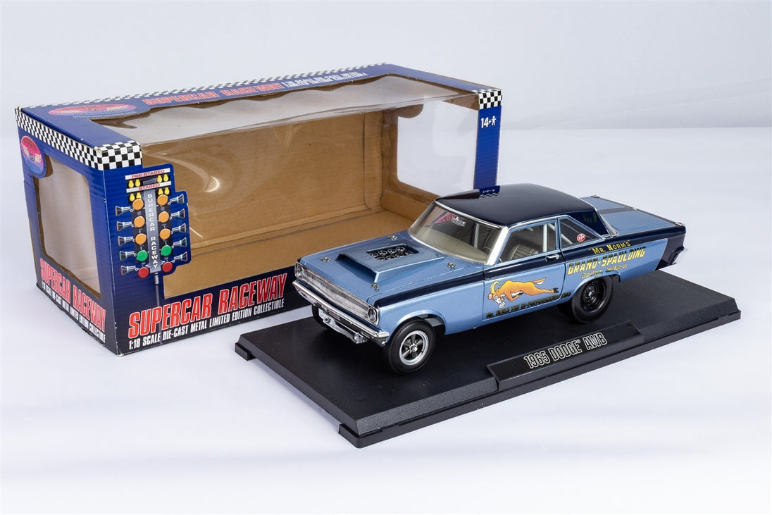 Mr. Norm's 1965 Dodge Coronet Hemi Fuel Injected AWB, Issue #16 Die-Cast Metal 1:18 Limited Edition Supercar Raceway Collectible Model Car