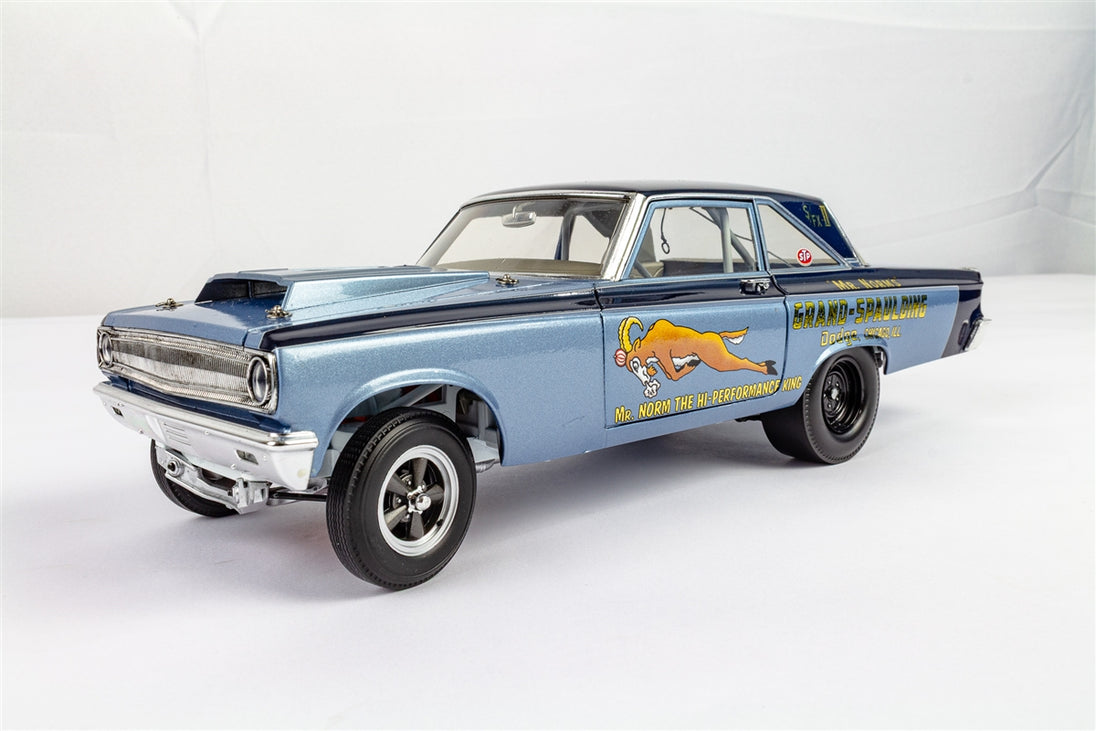 Mr. Norm's 1965 Dodge Coronet Hemi Fuel Injected AWB, Issue #16 Die-Cast Metal 1:18 Limited Edition Supercar, Angle 6