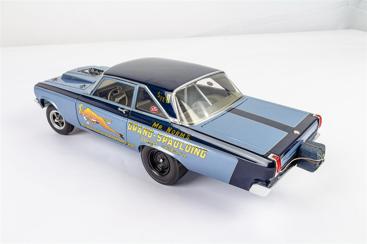 Mr. Norm's 1965 Dodge Coronet Hemi Fuel Injected AWB, Issue #16 Die-Cast Metal 1:18 Limited Edition Supercar, Angle 8