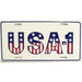 License Plate, USA-1 Red, White, and Blue Stars and Stripes, Angle 2