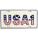 License Plate, USA-1 Red, White, and Blue Stars and Stripes, Angle 2