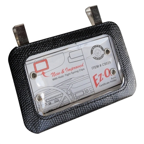 Nostalgic Registration and Insurance Card Holder for Sun Visor