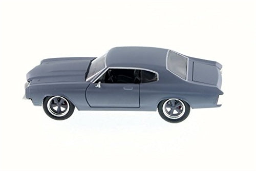 FAST AND FURIOUS DOM'S 1970 CHEVROLET CHEVELLE SS 1/24 MODEL PRIMER GREY, Angle 2