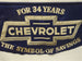 Vintage 1940's Chevrolet Dealership Showroom Banner, Angle 2