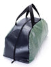 Vintage Black and Aqua Houndstooth Tote Bag, Angle 2