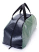Vintage Black and Aqua Houndstooth Tote Bag, Angle 2