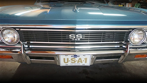 1966 Chevelle Super Sport Grille, Angle 2