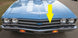1969 Chevelle Grille, Without Center Molding Trim Holes, Angle 2