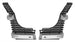 1969 Chevelle Grille Extensions, Gray Highlighted Rib Tips, Pair