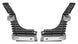 1969 Chevelle Grille Extensions, Gray Highlighted Rib Tips, Pair