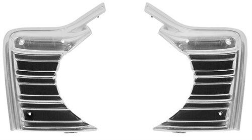 1967 Chevelle Headlight Grille Extensions, Pair