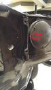 1970 Chevelle Center Grille Vertical Mounting Support Brackets, Pair, Angle 2