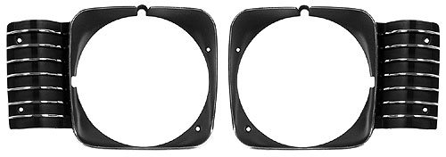 1968 Nova Headlight Bezels, Pair