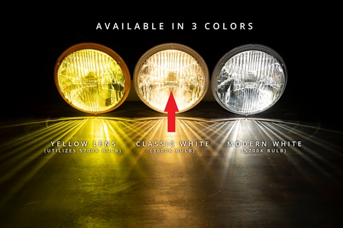 7 Holley RetroBright LED Headlight Headlamp, Classic White 3000K Bulb - 68-72 Nova, and 71-72 Chevelle, Angle 6