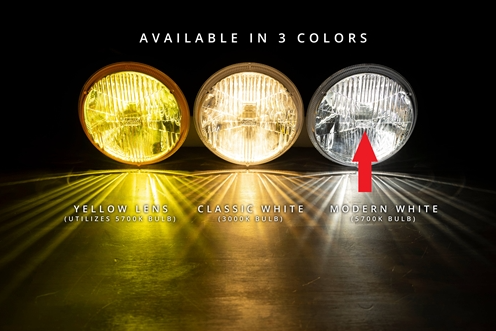 7 Holley RetroBright LED Headlight Headlamp, Modern White 5700K Bulb - 68-72 Nova, and 71-72 Chevelle, Angle 4