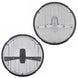 Chevelle Nova Custom Headlight Assembly High Power LED, 7" SOLD EACH, Choose Black or Chrome Headlamp Housings, Angle 2