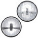 Chevelle Nova Custom Headlight Assembly High Power LED, 7" SOLD EACH, Choose Black or Chrome Headlamp Housings, Angle 3