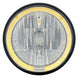 7" Crystal Headlight with Amber LED Halo Ring Headlamp with 9007 Halogen Bulb, Sold Individually