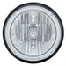 7" Crystal Headlight with Amber LED Halo Ring Headlamp with 9007 Halogen Bulb, Sold Individually, Angle 2
