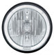 1968 - 1974 Nova 7" Crystal Headlight with White LED Halo Ring Headlamp with 9007 Halogen Bulb, Sold Individually