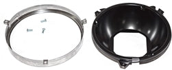 1964 - 1970 Chevelle Headlight Mounting Bucket Bowls Set With Retaining Rings, Angle 2