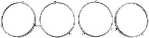 1964 - 1970 Chevelle Headlamp Bulb Retaining Ring, Set of 4