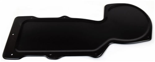 Firewall Heater Box Delete Cover Plate, Bolt-In Style, Black, Angle 3