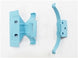 1964 - 1979 Chevelle / Nova Heater Core Mounting Clips Set, Correct Blue