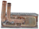 1968 Chevelle Heater Core, with Air Conditioning, Copper / Brass, Angle 8