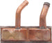 1969 - 1979 Nova Heater Core, Small Block without Air Conditioning, Copper / Brass, Angle 3