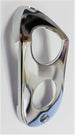 1968 - 1970 Nova Big Block Heater Box Tube Flange CHROME Cover Plate, Angle 2