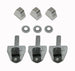 1969 - 1976 Nova Heater Control Lever Repair Kit, Set of 3 with Chrome Knobs