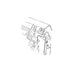 1970 - 1972 Air Conditioning Condenser Mounting Stud and Bushing Assembly, Angle 3