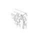1970 - 1972 Air Conditioning Condenser Mounting Stud and Bushing Assembly, Angle 3