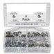 Chevelle and Nova PAL Speed Nut Emblem Fasteners Thread Cutting 125 Piece Assortment Set