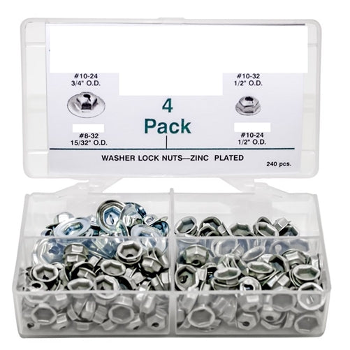 Chevelle and Nova PAL Speed Nut Emblem Fasteners Thread Cutting 240 Piece Assortment Set