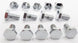 1965 - 1972 Valve Cover Bolts Set, Big Block, Polished Chrome, 14 Pieces for Steel and Chrome Valve Covers, Angle 2