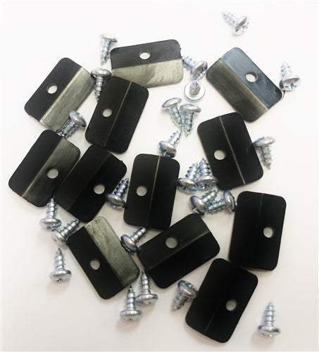 1968 - 1974 Nova Lower Rocker Panel Chrome Molding Mounting Clips Hardware Set