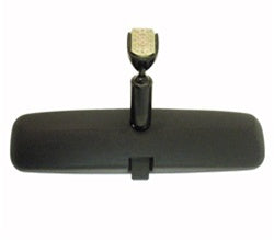 Custom Black Windshield Mount Interior Rear View Inside Mirror, 10 Inch, Angle 2