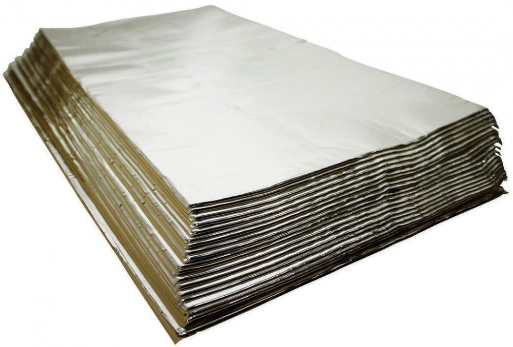 HushMat Heat and Sound Deadening Floor and Dash Kit, Silver Ultra 20 Piece Damping Pads, Angle 2